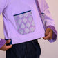 Cropped Corduroy Cardigan - Lavender